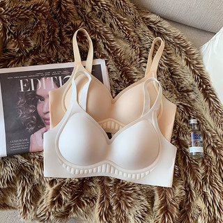 Mới Liền Mạch Thể Thao Thoải Mái Mỏng Không Khung Quần Lót Nữ Thoáng Khí Lưng Plus Kích Thước Push-Up Bra
