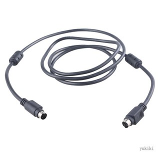 Kiki Đen Bảo Vệ PS 2 Cáp Được Bảo Vệ 6Pin Nam Đến Nam Dây PS 2 Chuột Bàn Phím Cáp Ổn Định Truyền Tín Hiệu Dây