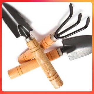 Bộ 3 Dụng Cụ Làm Vườn🔺 gọn nhẹ gồm, 1 xẻng, 1 xúc, 1 cào, sử dụng tiện lợi Bền và Rất Chắc chắn (Nhỏ-Lớn)
