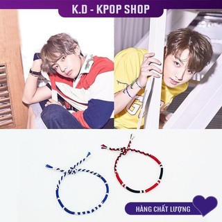 Vòng Tay Dây Xanh Đỏ Giống V & Jungkook