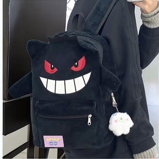 Gengar Đen Sang Trọng Ba Lô Học Sinh Schoolbag Hoạt Hình Anime Ba Lô Thường Ngày