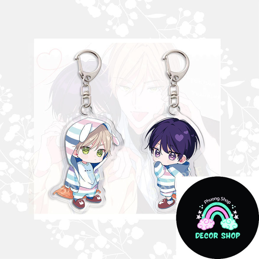 Bl Manga Tokiwa Yuzuriha Anime Móc Khóa Nữ 🍎 Acrylic Móc Chìa Khóa Người Kawaii Móc Khóa Túi Mặt Dây