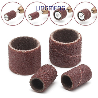 Lingmeng10 - Bộ giấy nhám 12,5 mm đầu có trục 3,17 mm cho móng tay - mũi khoan mài