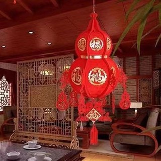 New Product#New High-End Dragon Boat Festival Gourd Lantern Kindergarten GD Jewelry Store Housewarming Arrangement Red Gourd Pendant4wu