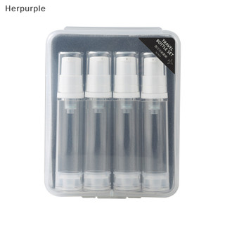 Her 5ml 10ml 3 / 4 Bộ phụ du lịch AS Sữa dưỡng chân không Mỹ phẩm Chai rỗng có thể đổ lại di động trên máy bay VN