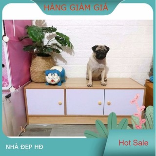Tủ để đồ nằm NGANG, Tủ gỗ thấp kê cửa sổ, ban công , dọc tường