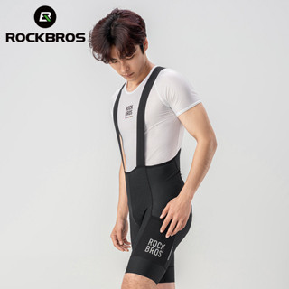 Rockbros Nam Đi Xe Đạp Yếm Quần Short Dây Đeo Có Thể Tháo Rời Quần Đi Xe Đạp Chống Sốc 3D Pritting Quần Ngắn Xe Đạp Thoáng Khí Có Túi Bên Cho Xe Đạp Đường Bộ MTB