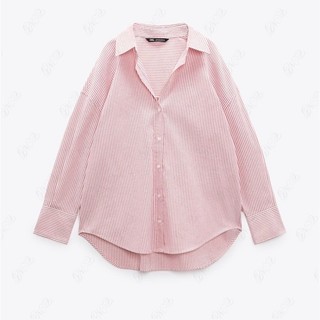 Áo sơ mi Oxford dài tay sọc nữ mới mùa hè 4387025