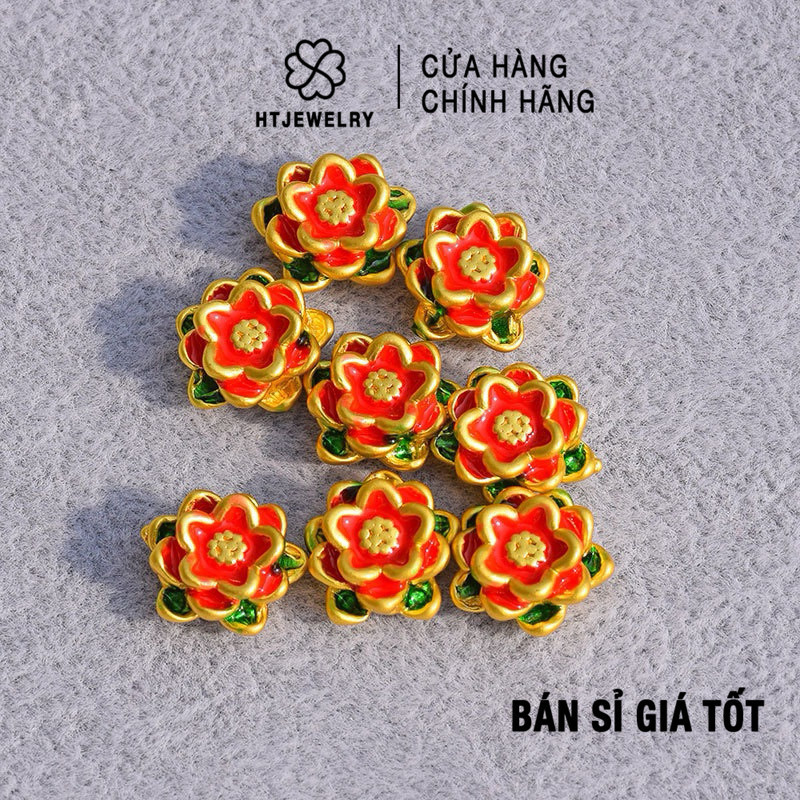 Charm hoa sen vàng HTJEWELRY PH606