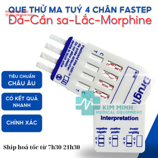 (Hỏa tốc HCM) Que test thử ma túy 4 chân Fastep USA (cam kết hàng chính hãng)