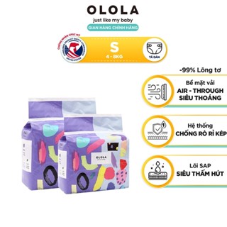 COMBO 2 Bịch Tã/Bỉm Dán OLOLA Skin Fit Size S 30 Miếng Hàn Quốc Cho Bé Từ Sơ Sinh, Mỏng Nhẹ, Mềm Thoáng, Thấm Hút Nhanh