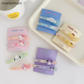 2 Chiếc Dễ Thương Sanrio Hello Kitty Giai Điệu Kuromi Kẹp Tóc Hoạt Hình An