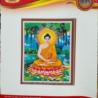 Tranh thêu kín phật thích ca mâu ni mn6036 chưa thêu