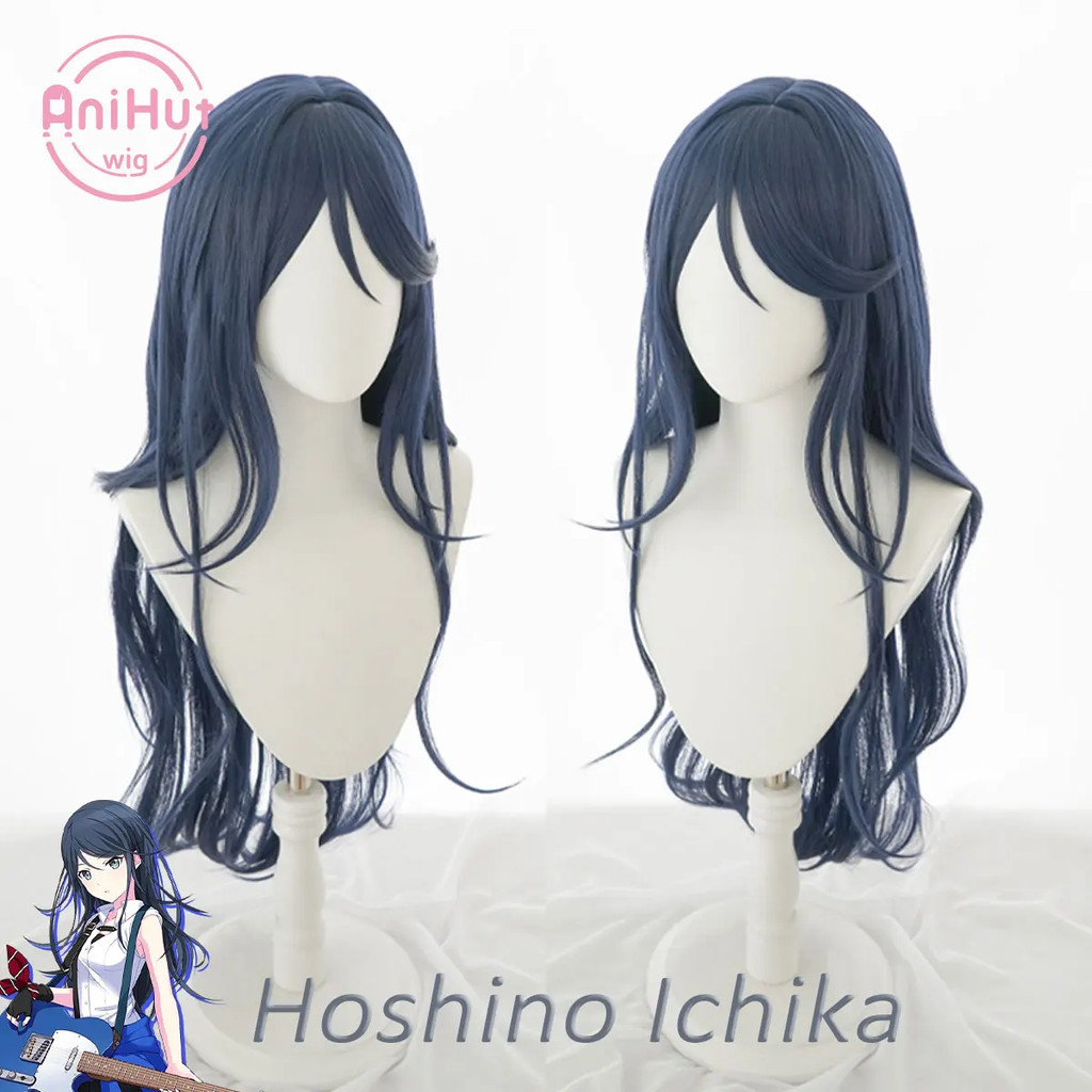Dự án tóc giả Cosplay Hoshino Ichika SEKAI PHONG CÁCH MÀU SẮC Tóc tổng hợp chịu nhiệt dài màu xanh