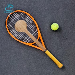 Amuzocity Tennis Con trỏ Gỗ Tennis Thìa Tennis Vợt Kid Sweet Practice Aid