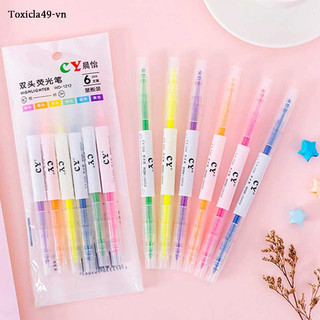 Set bút dạ quang 3/6 màu lựa chọn