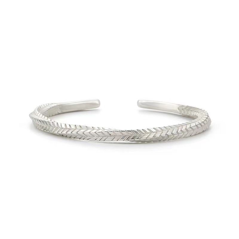 Retro Đau Khổ Handmade Mobius Vòng Tay Nam Nữ Cặp Đôi Vòng Tay Cặp Đôi Bạc Trang Sức Ban Đầu Hợp Thờ