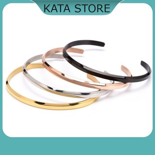 Vòng Tay Đôi Cuff Nam Nữ Bản Đẹp Chất Không Rỉ Bảo Hành 1 Năm KIYOMI STORE