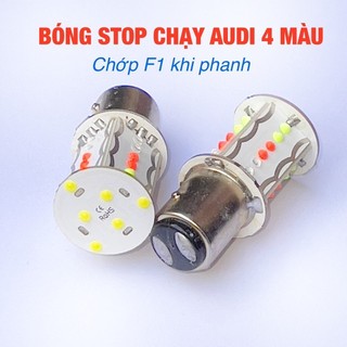 Bóng led stop chạy đuổi audi+f1 cob 30smd điện bình 12v