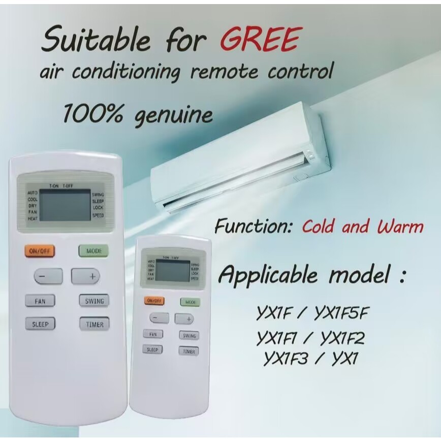 Thích hợp cho điều khiển từ xa điều hòa không khí GREE YX1F YX1F5F YX1F1 YX1F2 YX1F3 YX1