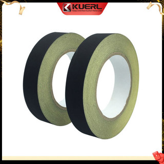 Kuerl 2 chiếc vải acetate đen băng keo đơn chịu nhiệt độ cao 15mm * 30y