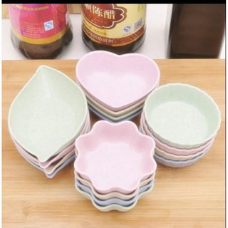 SET 3 Chén nước chấm hình chiếc lá - chén đựng gia vị chiếc lá
