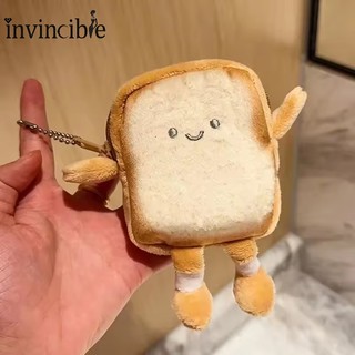Hoạt Hình Dễ Thương Bánh Mì Nướng Sang Trọng Ví Đựng Tiền Xu - Nữ Đổi Ví Túi Đựng Tiền - Mô Phỏng Bánh Mì Nướng Đồng Xu Ví Túi Bảo Quản
