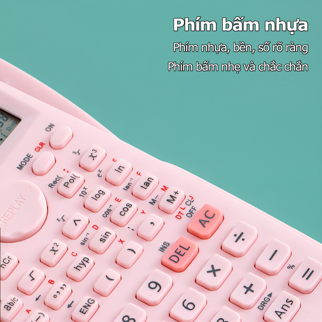 Máy Tính Học Sinh Cầm Tay  với 240 chức năng, thực hiện phép tính nhanh, Nhỏ Gọn Tiện Lợi Dùng Cho Cấp 2,Nắp bảovệ trượt | BigBuy360 - bigbuy360.vn