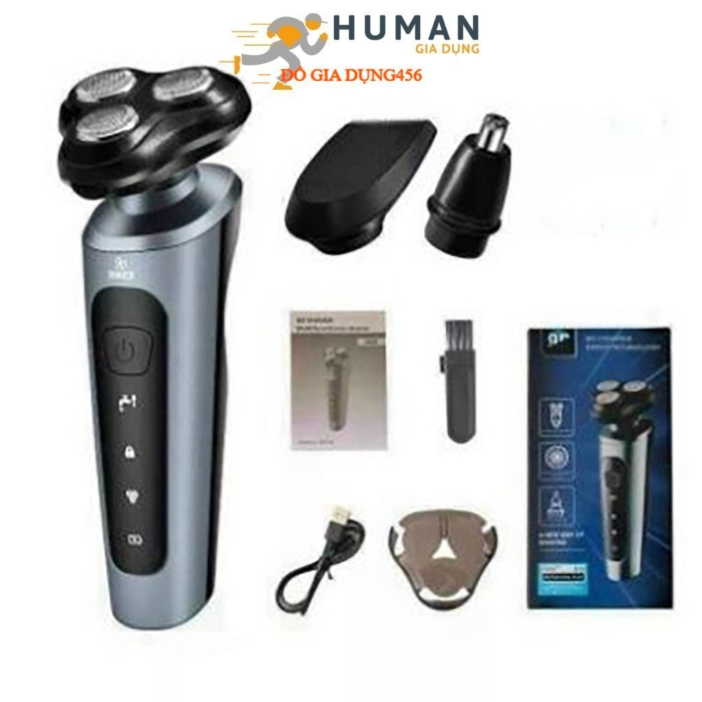 Máy cạo râu 9D SHAVER 4 in 1 cao cấp tặng kèm 6 phụ kiện
