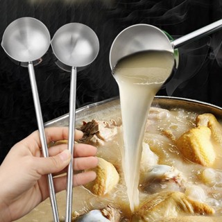 Thìa Canh Tay Cầm Dài - Thìa Bắn Dầu Inox - Đồ Dùng Nấu Ăn Dầu Nóng Đa Năng - Chống Bỏng - Dụng Cụ Nấu Ăn Nhà Bếp