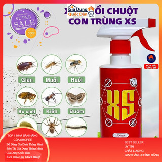 Chai Xịt Đuổi Chuột Và Côn Trùng XS 500ML Hàng Thái Lan Dùng Cho Mọi Nhà - An toàn da tay