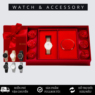 [Chính Hãng - Ảnh Thật] Set Combo Hoa Hồng D_W - Petite Melrose White & Vòng Tay Classic