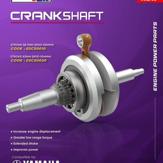 DÊN ĐÔN UMARACING EX150 / Y15ZR [ HÀNH TRÌNH 58.7MM & 62MM ) 𝐂𝐑𝐀𝐍𝐊𝐒𝐇𝐀𝐅𝐓