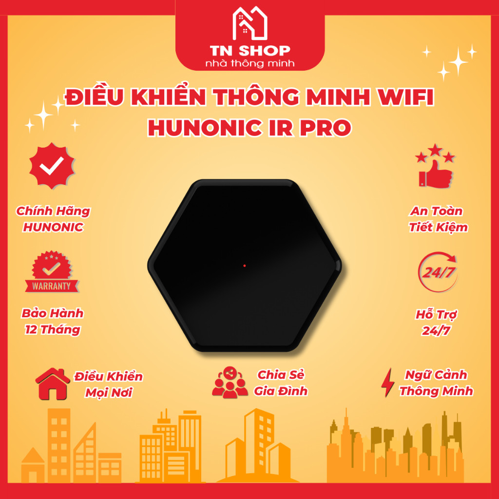 Bộ Điều Khiển Hồng Ngoại Hunonic IR Smart Pro - Điều Khiển Tivi, Điều Hòa