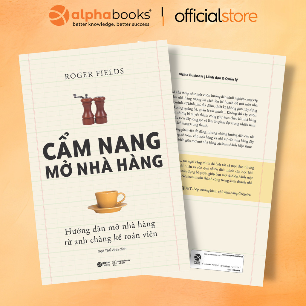 Sách - Cẩm nang mở nhà hàng