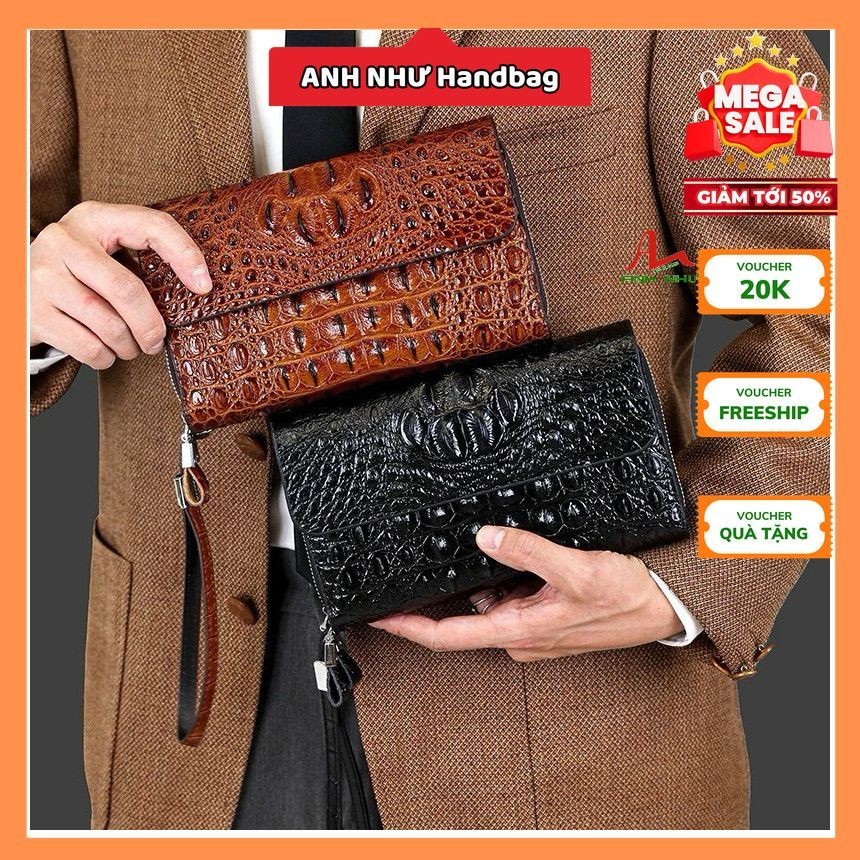 Cầm tay Nam thời trang cao cấp, size 22cm hottend Nam tính quý phái, đi công tác, đi làm,da đẹp phong cách hàn quốc 2024