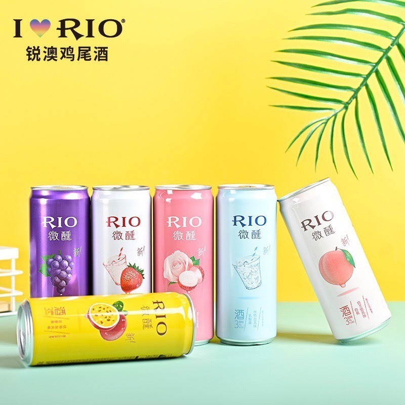 [SẴN 11-12 VỊ] Lon 330ml Nước Trái Cây Lên Men RIO