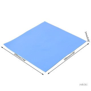 Kiki 100x100x1mm Silicon Mềm Dẫn Nhiệt Miếng Lót Tản Nhiệt IC Chipset Northbridge Cho SSD CPU GPU LED IC Raspberry