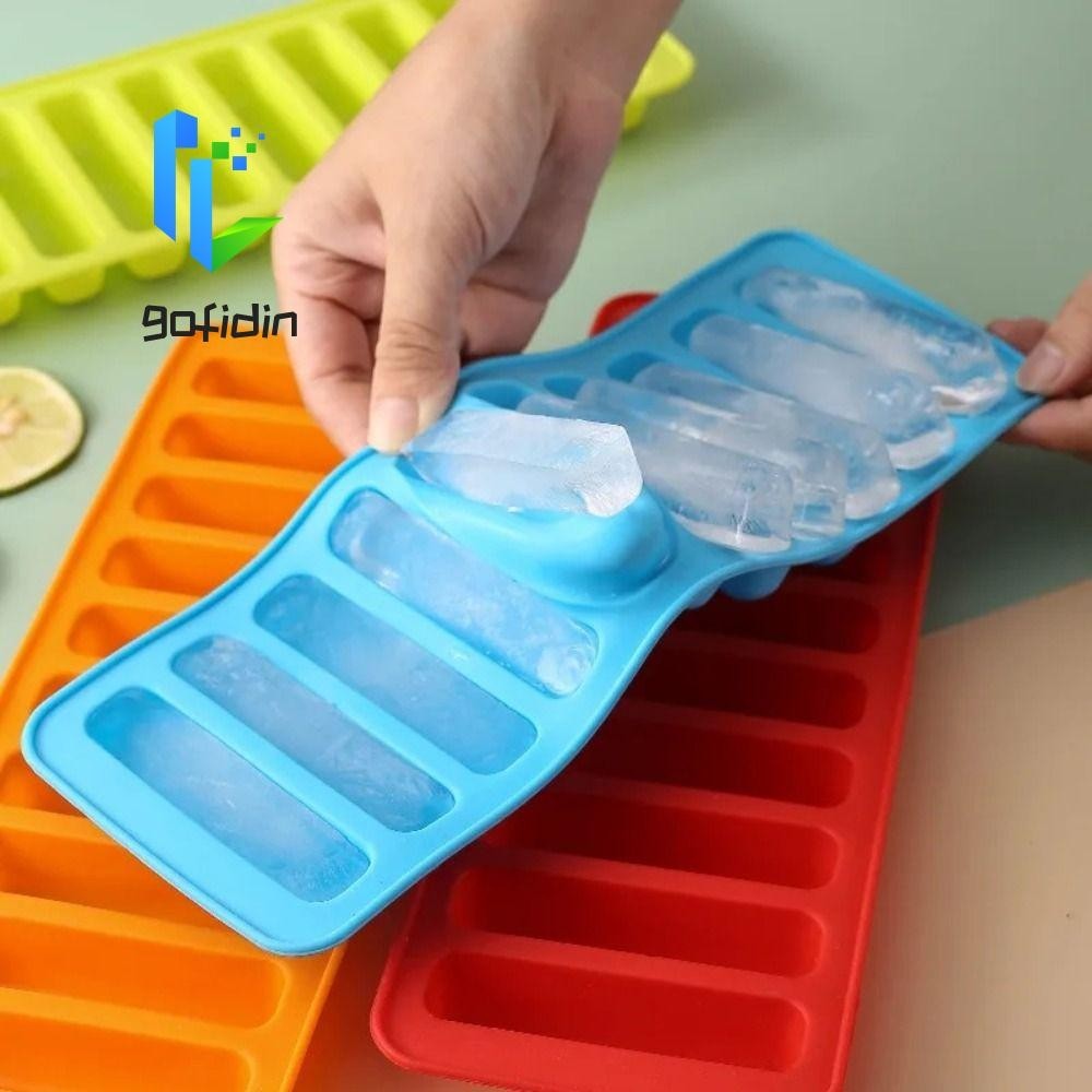 Gofidin 10 Lưới Khuôn Làm Đá Hình Dính, Khuôn Popsicle Bền Chống Dính, Khuôn Nướng Bánh Quy Silicon DIY Ice Cube Khay Nướng Bánh