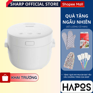 Nồi cơm điện sharp 1.1l 790w chính hãng ks-com110dv-wh - hapos official