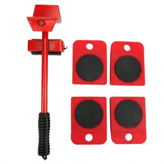 Treee Bộ công cụ vận chuyển đồ nội thất Shifter Mover Di chuyển dễ dàng Tay nặng 4 con lăn + Thanh 1 bánh xe