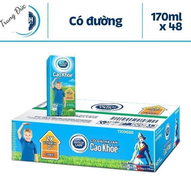 Thùng 48hộp  Dutch lady  CAO KHỎE  170ml