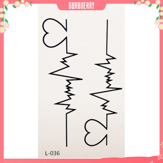 [Burbuerry] Hình xăm Unisex cho vai Love Wave Hình xăm tạm thời Thân thiện với môi trường