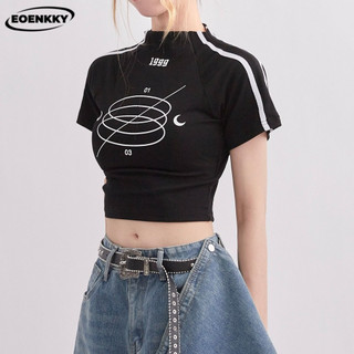  EOENKKY áo phông áo thun nữ croptop baby tee Hàn Phong Xu hướng Casual phổ biến A29J1R5 19Z240507