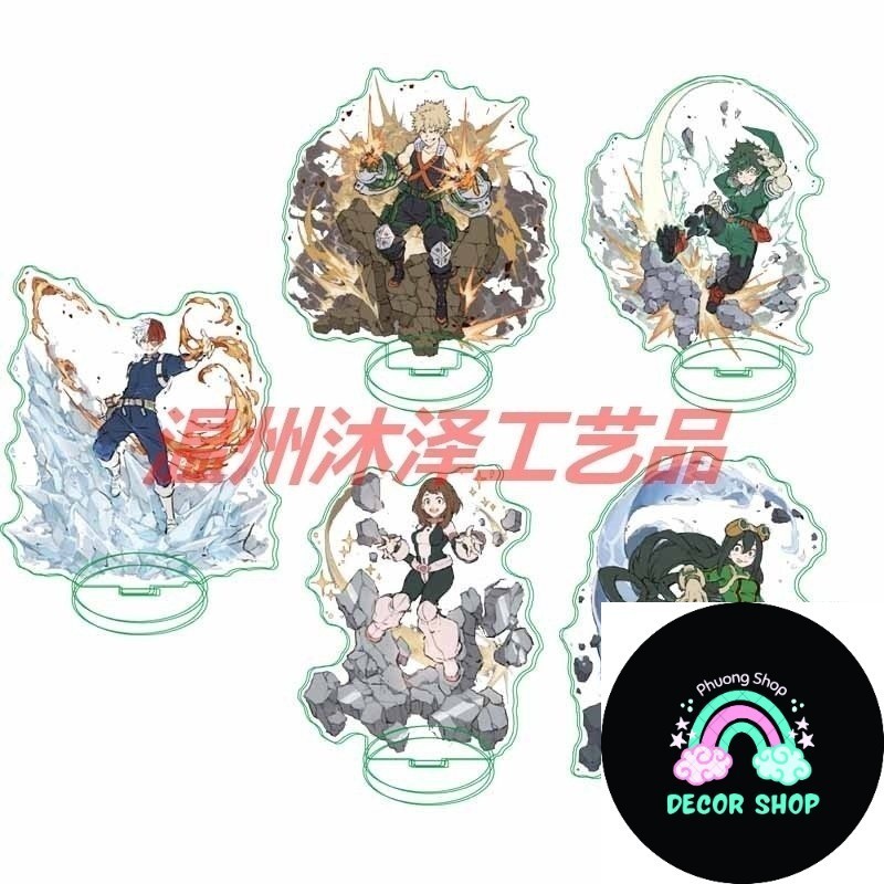 ( CHIÊU THỨC ) Standee Boku No Hero Academia Học viện anh hùng tượng acrylic anime mica chibi mô hìn