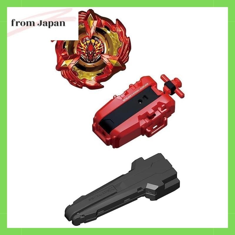 (Red Launcher Set) BX-23 Starter Phoenix Wing 9-60GF + BX-11 Grip Set of 2
