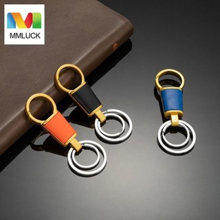 Mmluck đôi nhẫn móc khóa ô tô, khóa đôi nhẫn móc khóa đôi, móc chìa khóa carabiner dễ dàng sử dụng nhẫn đôi chống mất nhẫn chìa khóa nam bé trai