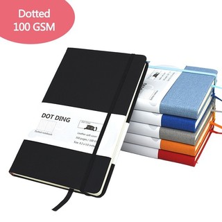 Mới bujo Notebook Journal Dots pages A5, bìa mềm da, 160 trang, giấy trắng ngà 100 GSM, kế hoạch bujo