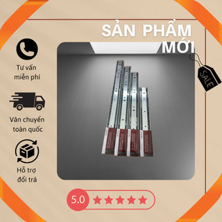 Ray bi 3 tầng giảm chấn dùng cho hộc kéo tủ gỗ, tủ nhôm đủ kích thước
