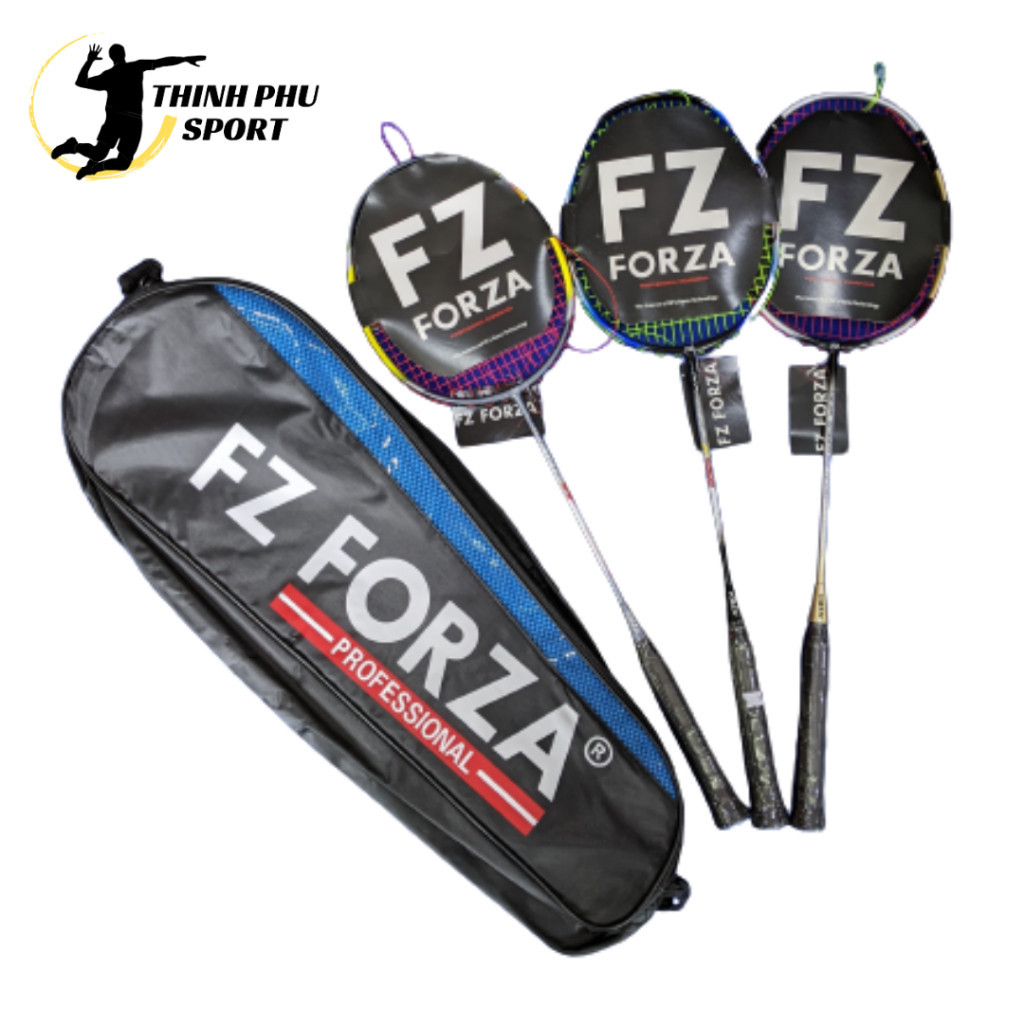 Vợt cầu lông FORZA khung titannium Chính hãng lực căng dây tối đa 11.5kg ( tặng lưới đan + túi đựng 